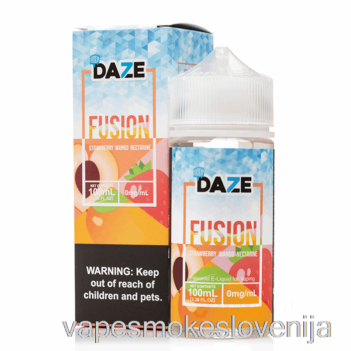 Vape Za Enkratno Uporabo Ledena Jagoda Mango Nektarina - 7 Daze Fusion - 100ml 0mg